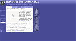 Desktop Screenshot of frontierbooking.com
