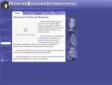 Tablet Screenshot of frontierbooking.com